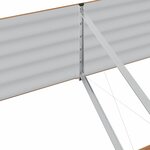 vidaXL Jardinière surélevée Marron 400 x 80 x 44 cm Acier