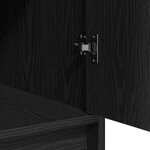 Buffet vidaXL Noir Chêne 40x41x75 cm Bois d'ingénierie