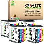 18XL - 16 cartouches compatibles pour Epson 18 XL - COMETE