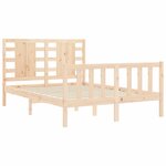 vidaXL Cadre de lit sans matelas bois de pin massif