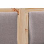 vidaXL Tête de lit Autre Marron 200 cm Bois massif en pin