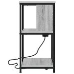 vidaXL Cabinet de chevet 2 Pièces Gris Sonoma 38 x 31 x 61 cm