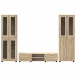 vidaXL Ensemble meuble TV FLORIN Chêne Sonoma Bois d'ingénierie