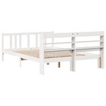 vidaXL Cadre de lit avec tête de lit sans matelas blanc 140x200 cm