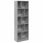 vidaXL Bibliothèque sonoma gris 57x28 5x174 cm bois d'ingénierie