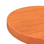 vidaXL Dessus de table rond cire marron Ø30x2 5 cm bois de pin massif