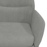 vidaXL Chaise de relaxation Gris clair Velours