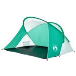 vidaXL Tente de plage vert d'eau escamotable imperméable