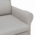 vidaXL fauteuil Gris nuage 76 x 94 x 102 cm tissu