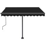 vidaXL Auvent manuel rétractable sur pied 350x250 cm Anthracite