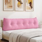 vidaXL Coussin de Dos Rose 160 x 24 x 50 cm tissu