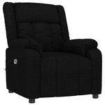 vidaXL Fauteuil inclinable électrique Noir Tissu
