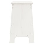 vidaXL Banc d'entrée blanc 100x28x45 cm bois de pin massif