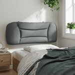 vidaXL Coussin de tête de lit Hvar gris clair 100 cm tissu