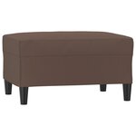 vidaXL Repose-pied Marron 70x55x41 cm Similicuir