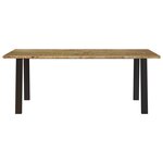 vidaXL Table à manger 200x90x75 cm bois d'acacia solide
