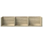 vidaXL Armoires murales 2Pièces chêne sonoma 75x18x16 5cm bois ingénierie