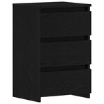 vidaXL Cabinet de chevet 2 Pièces Chêne noir 40 x 35 x 62 5 cm