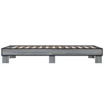 vidaXL Cadre de lit sans matelas sonoma gris 90x190 cm