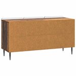 vidaXL Meuble TV 99 x 34 5 x 52 cm Bois ancien Bois d'ingénierie