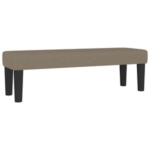 vidaXL Banc Taupe 100x30x30 cm Tissu