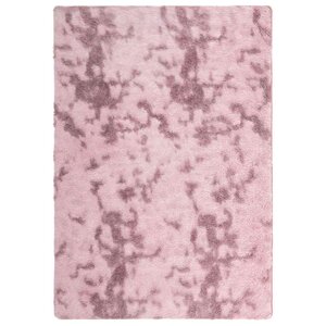 vidaXL Tapis Shaggy à poils longs NAVARRA rose poudré 160x230 cm
