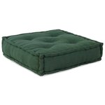 vidaXL Coussin 2 Pièces Vert 70 x 70 x 36 cm Polyester
