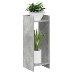 vidaXL Support de Plante 2 pièces Gris béton 30 x 30 x 80 cm