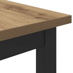 vidaXL Table de salle à manger / Table de repas MÉTAL