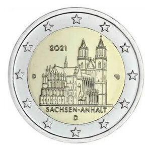 2 euros commémorative Allemagne 2021  Saxe-Anhalt.