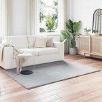 vidaXL Tapis en Fourrure Synthétique de Lapin Olite Gris 160 x 230 cm