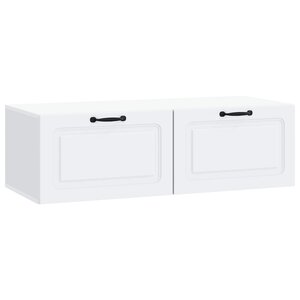 vidaXL Meuble TV mural Blanc 98 x 41 x 30 cm Bois d'ingénierie