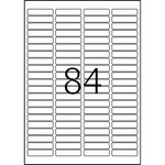 Boite 8400 Etiquettes Universelles 46 x 11 1 mm Blanc TOP STICK