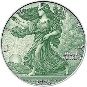 Pièce de monnaie en Argent 1 Dollar g 31.1 (1 oz) Millésime 2025 FREEDOM DOLLAR