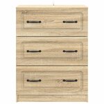vidaXL Armoire à tiroirs Chêne Sonoma 66 x 34 5 x 87 cm