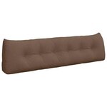 vidaXL Coussin de Dos Marron 180 x 24 x 50 cm tissu