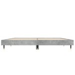 vidaXL Cadre de lit sans matelas gris béton 120x190 cm