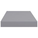 vidaXL Étagères murales flottantes 4 Pièces gris 50x23x3 8 cm MDF