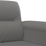 vidaXL Ensemble de canapés 2 Pièces coussins Gris foncé Tissu microfibre