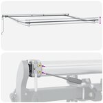 vidaXL Auvent rétractable automatique anthracite et blanc 500x300 cm