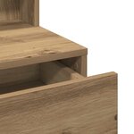 vidaXL Coiffeuse chêne artisanal 80 x 41 x 144 5 cm Bois d'ingénierie