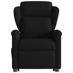 vidaXL Fauteuil inclinable électrique noir tissu