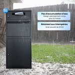 Boîte aux lettres avec compartiment séparé - ParcelXL - Noir - Boîte à colis autonome