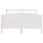 vidaXL Cadre de lit sans matelas blanc 150x200 cm bois de pin massif