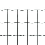 vidaXL Clôture euro Acier 25 x 1 0 m Vert