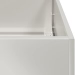 vidaXL Jardinière 100x100x30 cm acier inoxydable