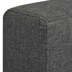 vidaXL Fauteuil gris foncé tissu