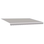 vidaXL Auvent Rétractable Gris clair 450 ×300 cm tissu