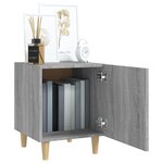 vidaXL Table de chevet Sonoma gris Bois d'ingénierie