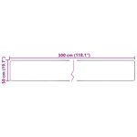 vidaXL Coureur de Tapis MARSA Crème 50 x 300 cm Polyester et PVC